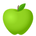 Bagaimana Green Apple emoji terlihat di Joypixels.