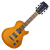 Bagaimana Guitar emoji terlihat di Joypixels.