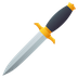 Bagaimana Dagger emoji terlihat di Joypixels.