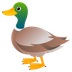 Bagaimana Duck emoji terlihat di Joypixels.