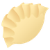 Bagaimana Dumpling emoji terlihat di Joypixels.