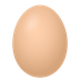 Bagaimana Egg emoji terlihat di Joypixels.