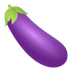 Bagaimana Eggplant emoji terlihat di Joypixels.