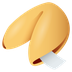 Bagaimana Fortune Cookie emoji terlihat di Joypixels.