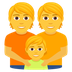 Bagaimana Family emoji terlihat di Joypixels.