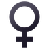 Bagaimana Female Sign emoji terlihat di Joypixels.