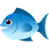 Bagaimana Fish emoji terlihat di Joypixels.