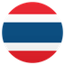 Bagaimana Flag: Thailand emoji terlihat di Joypixels.