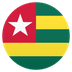 Bagaimana Flag: Togo emoji terlihat di Joypixels.