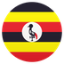 Bagaimana Flag: Uganda emoji terlihat di Joypixels.