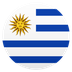 Bagaimana Flag: Uruguay emoji terlihat di Joypixels.