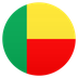 Bagaimana Flag: Benin emoji terlihat di Joypixels.