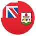 Bagaimana Flag: Bermuda emoji terlihat di Joypixels.