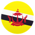 Bagaimana Flag: Brunei emoji terlihat di Joypixels.