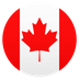 Bagaimana Flag: Canada emoji terlihat di Joypixels.