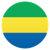 Bagaimana Flag: Gabon emoji terlihat di Joypixels.