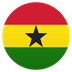 Bagaimana Flag: Ghana emoji terlihat di Joypixels.