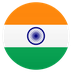 Bagaimana Flag: India emoji terlihat di Joypixels.