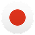 Bagaimana Flag: Japan emoji terlihat di Joypixels.