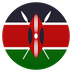 Bagaimana Flag: Kenya emoji terlihat di Joypixels.