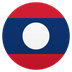 Bagaimana Flag: Laos emoji terlihat di Joypixels.