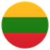 Bagaimana Flag: Lithuania emoji terlihat di Joypixels.