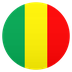 Bagaimana Flag: Mali emoji terlihat di Joypixels.