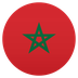 Bagaimana Flag: Morocco emoji terlihat di Joypixels.