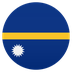 Bagaimana Flag: Nauru emoji terlihat di Joypixels.