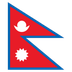 Bagaimana Flag: Nepal emoji terlihat di Joypixels.