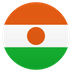 Bagaimana Flag: Niger emoji terlihat di Joypixels.