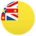 Bagaimana Flag: Niue emoji terlihat di Joypixels.