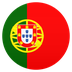 Bagaimana Flag: Portugal emoji terlihat di Joypixels.