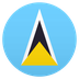 Bagaimana Flag: St. Lucia emoji terlihat di Joypixels.