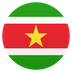 Bagaimana Flag: Suriname emoji terlihat di Joypixels.