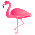 Bagaimana Flamingo emoji terlihat di Joypixels.