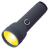 Bagaimana Flashlight emoji terlihat di Joypixels.