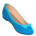 Bagaimana Flat Shoe emoji terlihat di Joypixels.