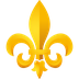 Bagaimana Fleur-De-Lis emoji terlihat di Joypixels.