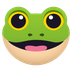 Bagaimana Frog emoji terlihat di Joypixels.