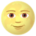 Bagaimana Full Moon Face emoji terlihat di Joypixels.