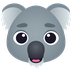 Bagaimana Koala emoji terlihat di Joypixels.