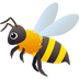 Bagaimana Honeybee emoji terlihat di Joypixels.