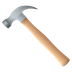 Bagaimana Hammer emoji terlihat di Joypixels.