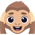 Bagaimana Hear-No-Evil Monkey emoji terlihat di Joypixels.