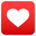 Bagaimana Heart Decoration emoji terlihat di Joypixels.