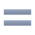 Bagaimana Heavy Equals Sign emoji terlihat di Joypixels.