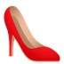 Bagaimana High-Heeled Shoe emoji terlihat di Joypixels.