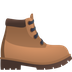 Bagaimana Hiking Boot emoji terlihat di Joypixels.