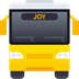 Bagaimana Oncoming Bus emoji terlihat di Joypixels.